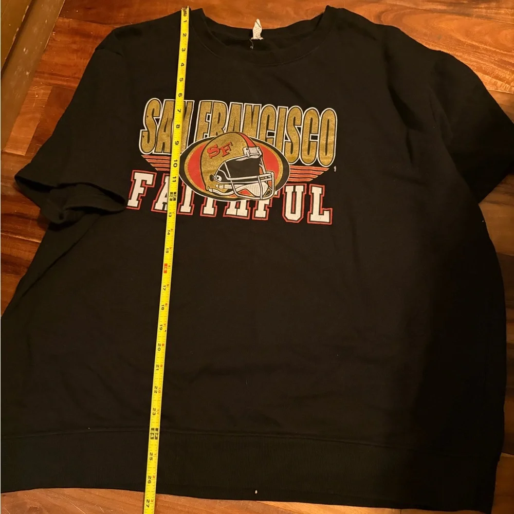 San Francisco Faithful Black short sleeve crewneck size 2x‎ 49ers niners 0126